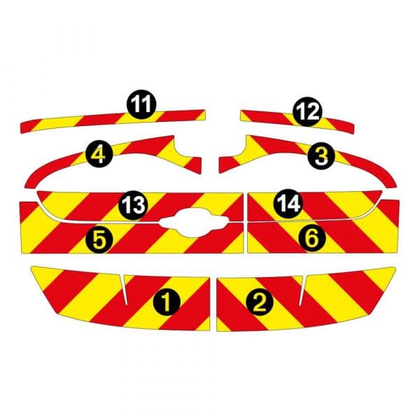 Kit Jaune-Rouge AVT+ARR PARTIEL – CITRÖEN e-Berlingo 2 Portes (2021) – Image 2